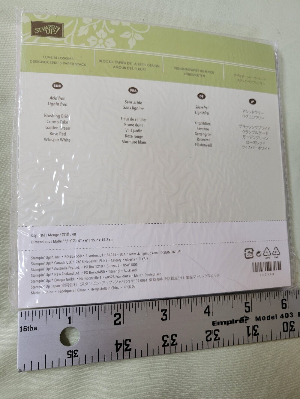Stampin' Up! Love Blossoms Paper Pack